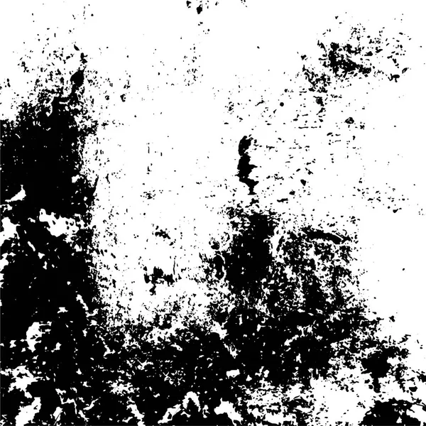 ひびや擦り傷のグランジ暗い黒と白のパターン — ストックベクタ