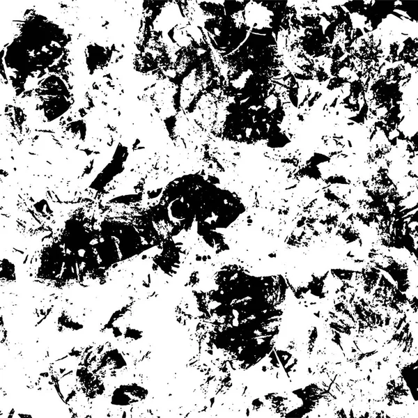 Grunge Motif Noir Blanc Foncé Fissures Éraflures — Image vectorielle