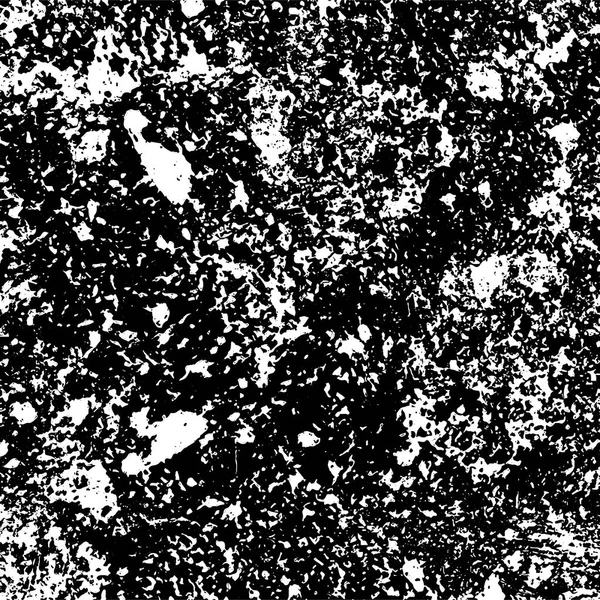 Grunge Dark Black White Pattern Cracks Scuffs — Stock Vector