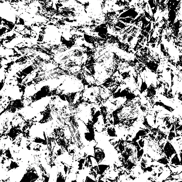 Grunge Motif Noir Blanc Foncé Fissures Éraflures — Image vectorielle