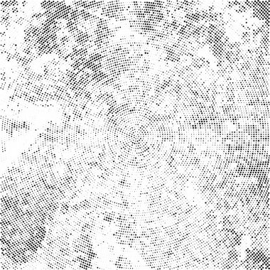 Radyal noktalı siyah ve beyaz