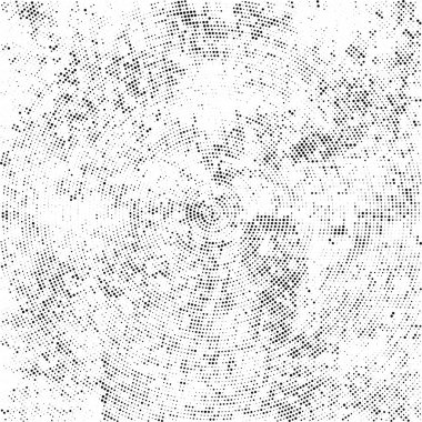 Radyal noktalı siyah ve beyaz