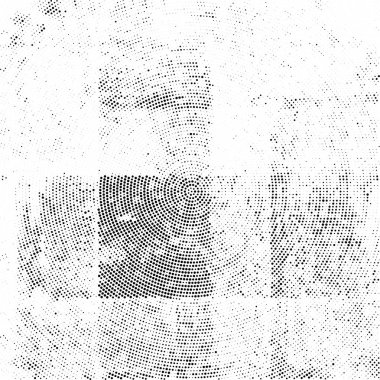 Radyal noktalı siyah ve beyaz