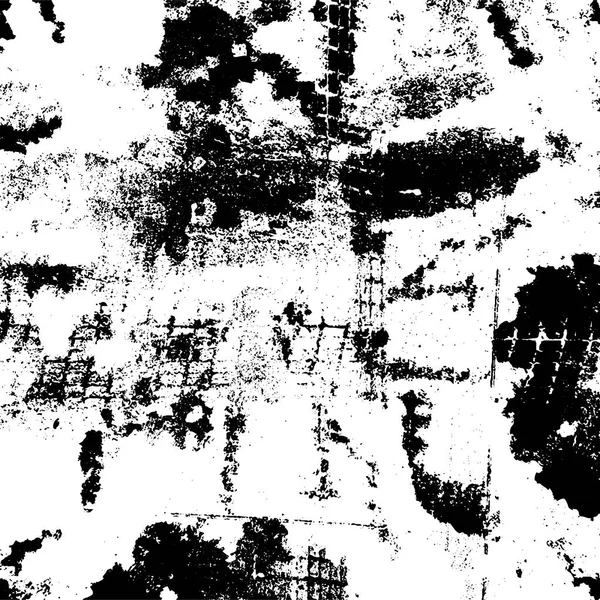 Grunge Motif Noir Blanc Foncé Fissures Éraflures — Image vectorielle