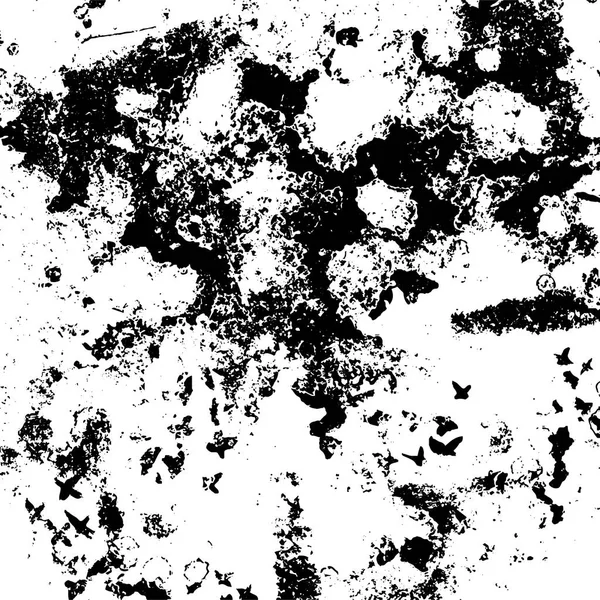 Grunge Patrón Negro Blanco Oscuro Grietas Rasguños — Archivo Imágenes Vectoriales