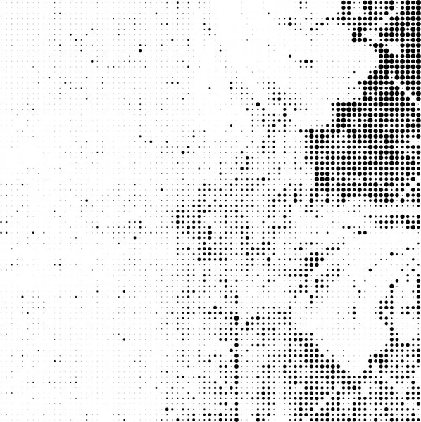 Texture Demi Teinte Noir Blanc Fond Monochrome Abstrait Points — Image vectorielle