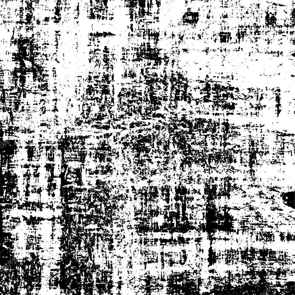 Grunge dark black and white pattern of cracks and scuffs