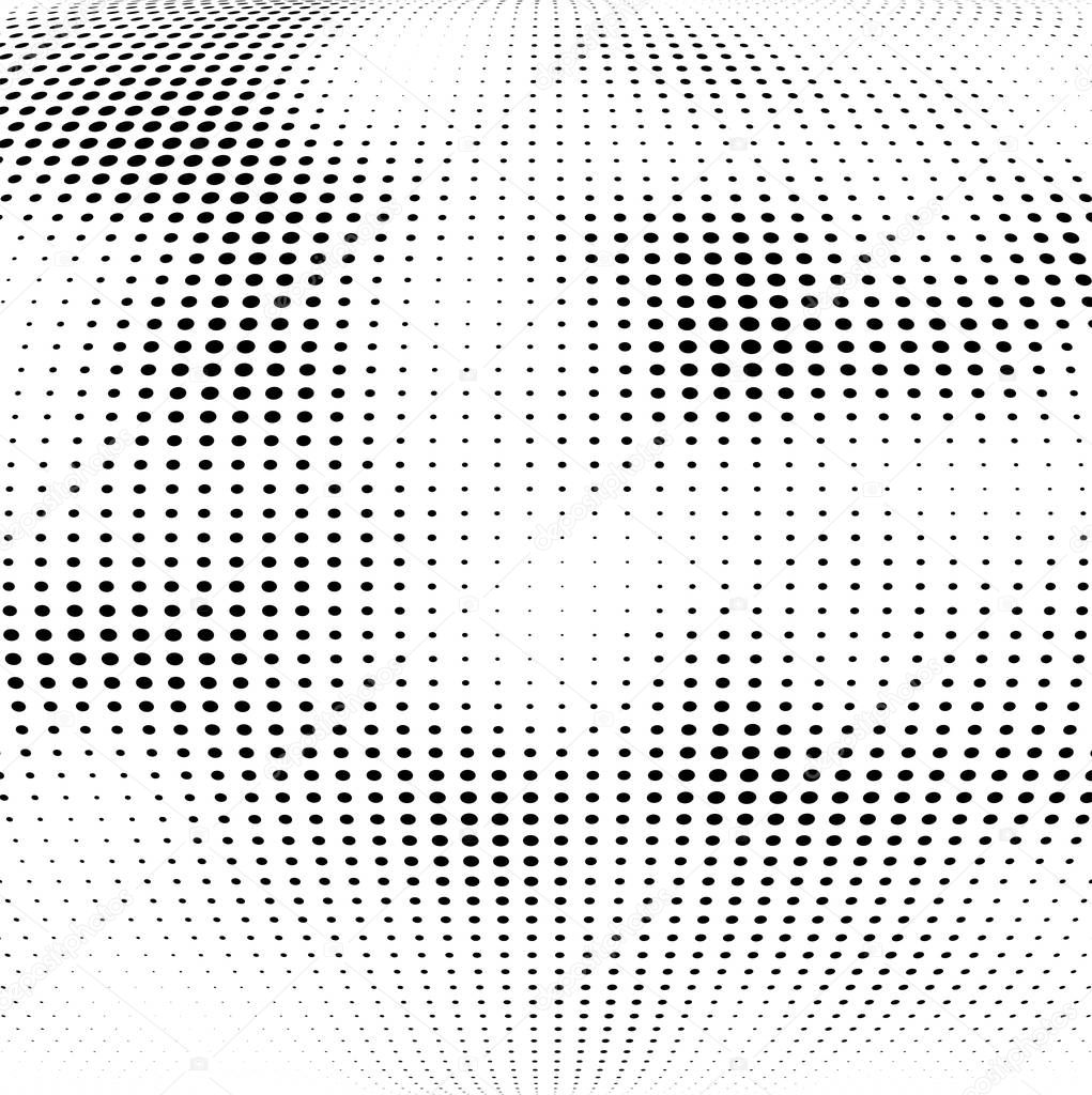 Abstract halftone radial background
