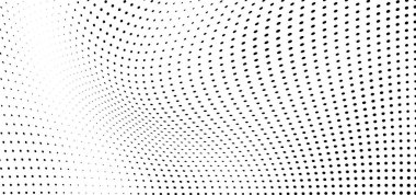 Tek renkli kaotik yarım tonlu doku. Noktaların siyah beyaz vektör arkaplanı