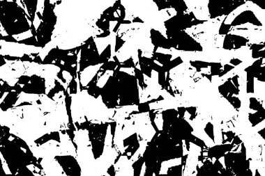 Soyut siyah beyaz arka plan. Grunge dokusu. Tek renkli vektör deseni