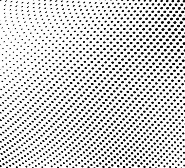 Yarı ton doku dalgası. Noktaların soyut deseni. Doku ambalaj kağıdına baskı şablonu. Tek renkli arkaplan