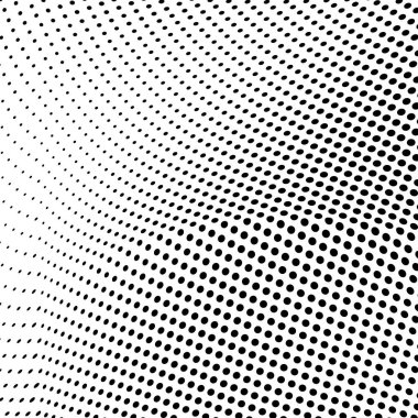 Soyut yarım ton dalga arkaplanı. Tek renkli grunge deseni. Vektör sanat dokusu. Kartvizitler, posterler, ambalaj kağıtları üzerine baskı şablonu