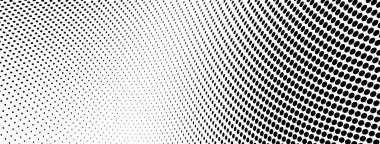 Yarı ton siyah beyaz dalgalar. Beyaz arka planda kaotik bir nokta deseni. Çoklu mürekkep damlalarını özetle