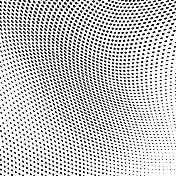 stock vector Halftone texture is a monochrome wave. Abstract black and white background of dots