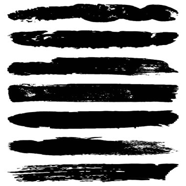 Bir çift grunge fırçası. İz ve mürekkep lekeleri. Soyut arkaplanlar