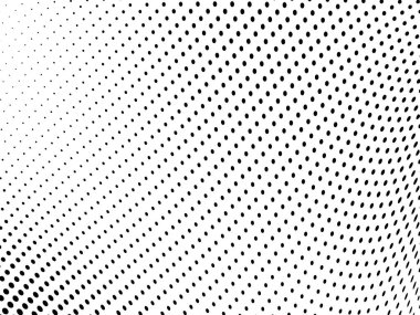 Soyut yarım ton dalga arkaplanı. Tek renkli grunge deseni. Vektör sanat dokusu. Kartvizitler, posterler, ambalaj kağıtları üzerine baskı şablonu