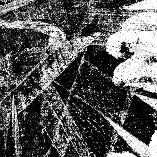 Grunge Arka Planı Siyah Beyaz Çizik Çip Çatlak Kir Dokusu — Stok Vektör
