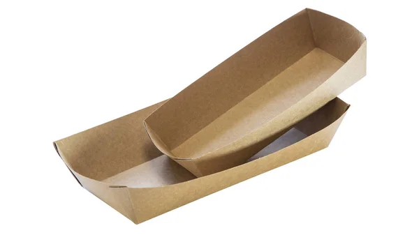 Kartonnen doos voor voedsel — Stockfoto