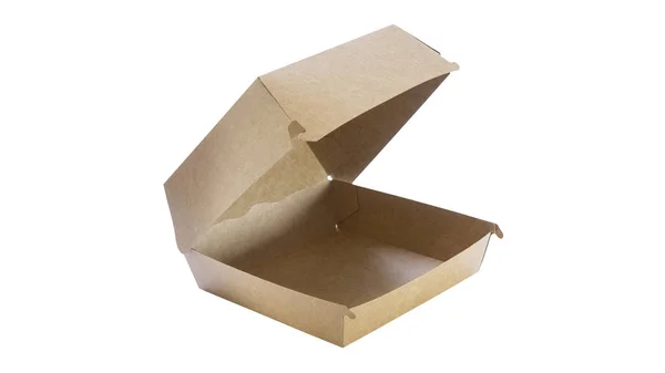 Картонна коробка для їжі — стокове фото