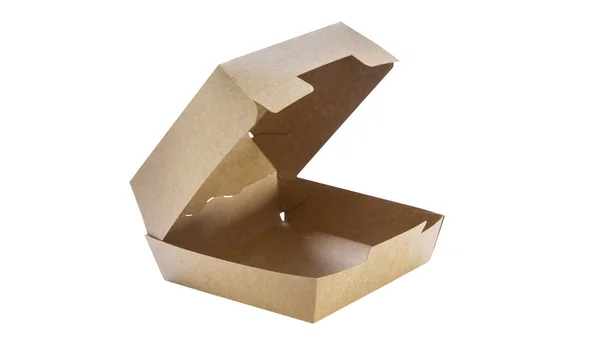 纸板箱食品 — 图库照片