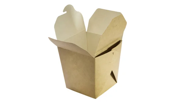 Kartonnen doos voor voedsel — Stockfoto