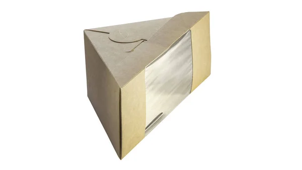 Caixa de papelão para alimentos — Fotografia de Stock