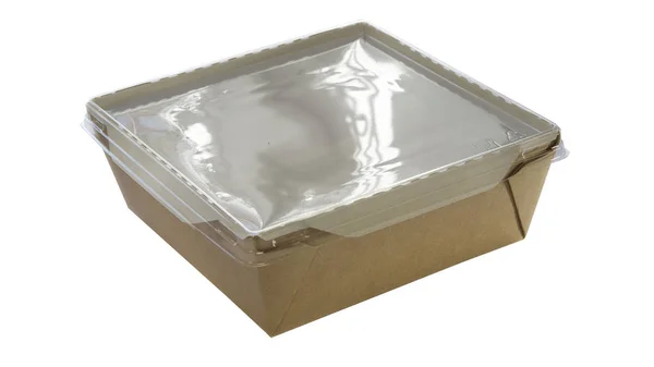 Картонная коробка для еды — стоковое фото