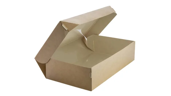 Картонная коробка для еды — стоковое фото