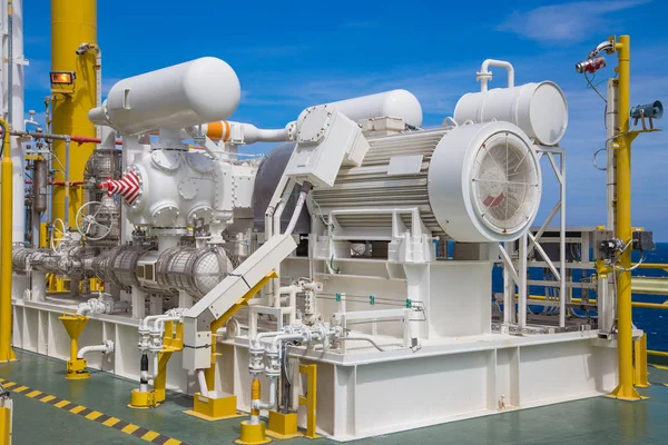 Türü sürücü işlemek için Tayland Körfezi offshore petrol ve gaz sektöründe hafif gazlar sıkıştırmak için yüksek gerilim elektrik motoru tarafından pistonlu gaz güçlendirici kompresör.