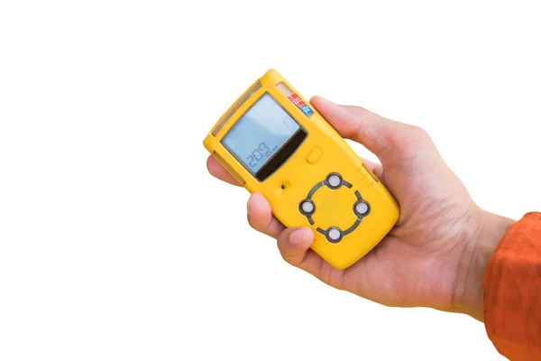 Handgasdetector Voor Het Controleren Van Gaslekisolatie Wit — Stockfoto