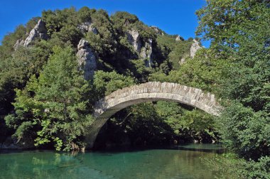 Voidomatis Köprüsü, Epirus, Yunanistan 