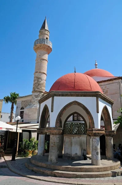 Mosquée Defterdar Sur Place Eleftherias Dans Ville Kos Grèce — Photo