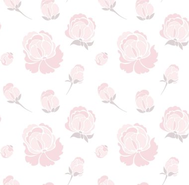 Güller ile Dikişsiz çiçek deseni. Yaz çiçekler tasarım elemanı.