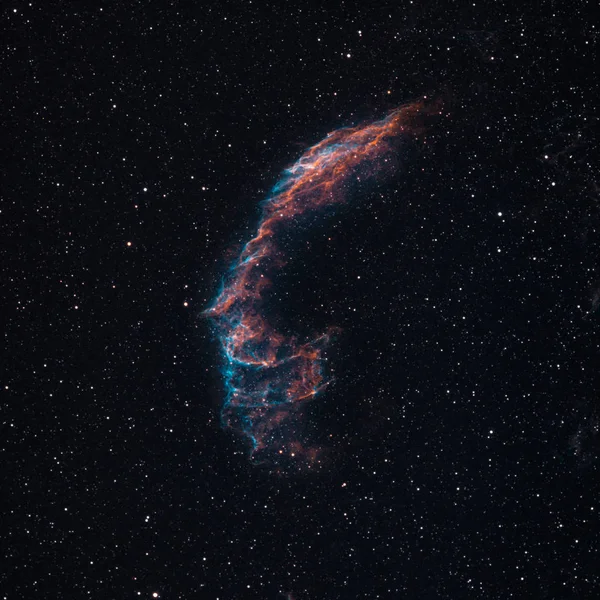 Eastern Veil Nebula part of a Cygnus Loop nebula — Stock Photo, Image