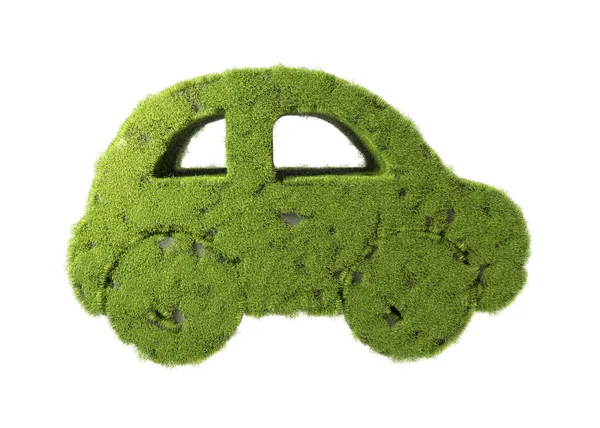 Conceito Eco Friendly Pensar Verde Outras Ideias Ecológicas Carro Verde — Fotografia de Stock