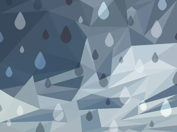 Vector abstracte grijze achtergrond van regent van de dag — Stockvector
