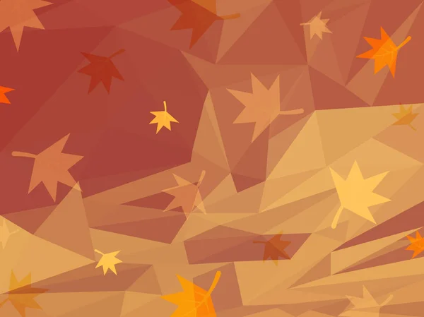 Vektorový pozadí abstraktní oranžové podzimu — Stockový vektor