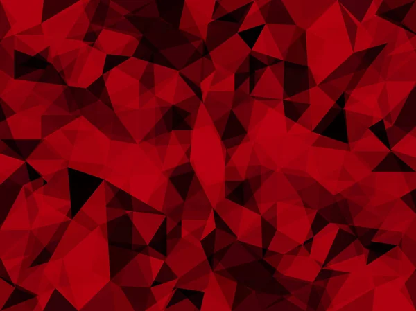Vector abstracte gepassioneerd rood met driehoeken — Stockvector