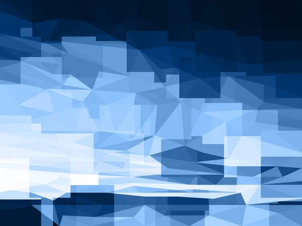 Vector abstracte blauwe geometrische achtergrond — Stockvector