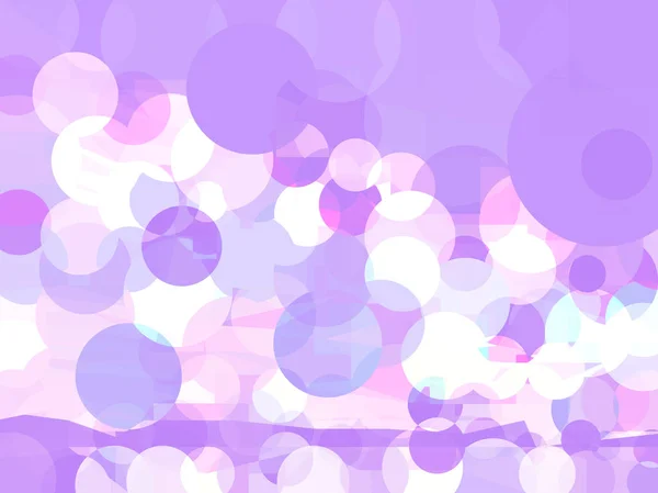 Vector Abstract Lilac Background with Circles — Stock Vector