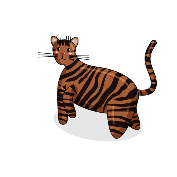 Vector teken voor Toyger Cat in Kawaii stijl — Stockvector