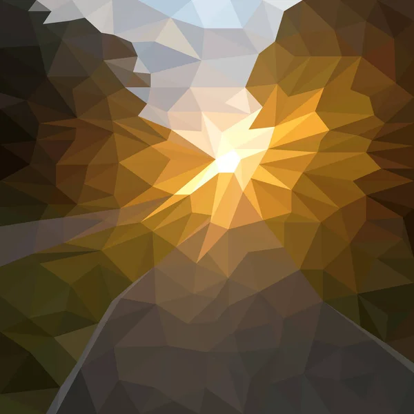 Vector abstracte achtergrond van zonsondergang of zonsopgang — Stockvector