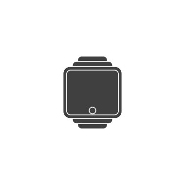 Akıllı saat simgesi. Beyaz arka plan üzerinde vektör