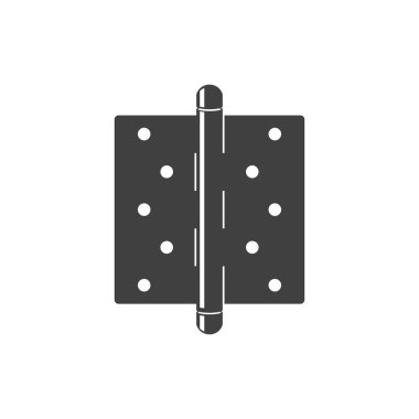 Kapı Menteşe simgesi. Beyaz arka plan üzerinde vektör