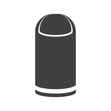 Çöp sepeti simgesi. Beyaz arka plan üzerinde vektör.