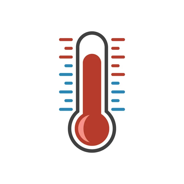 Grado di colore icona. Bilancia di misura fredda e calda. Illustrazione vettoriale su sfondo bianco . — Vettoriale Stock