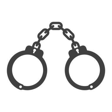 Simge kelepçe. Beyaz arka plan üzerinde vektör çizim.