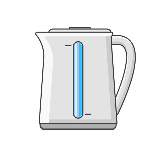 Waterkoker pictogram. Vectorillustratie op witte achtergrond. — Stockvector