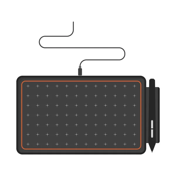 用于绘图的图标平板电脑。白色背景上的矢量插图. — 图库矢量图片