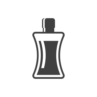 Hijyen şişesi simgesi. Beyaz arka planda vektör.